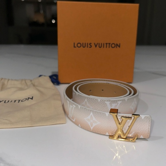 LV Louis Vuitton reversible, ombre pink belt size 85 - Picture 1 of 5